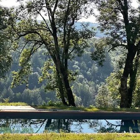 Casa de Férias Maison Bois Avec Vue Piscine Teillet (Tarn)